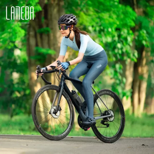 Lameda New Bicycle Cycling Pants Women's Braces 7-point Pants Road