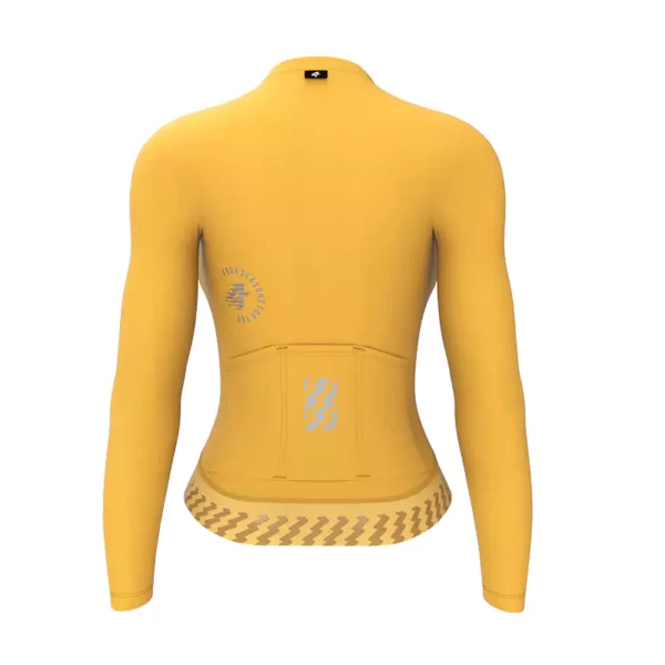 Ethereal Long Sleeve Women Cycling Jersey Pure Color