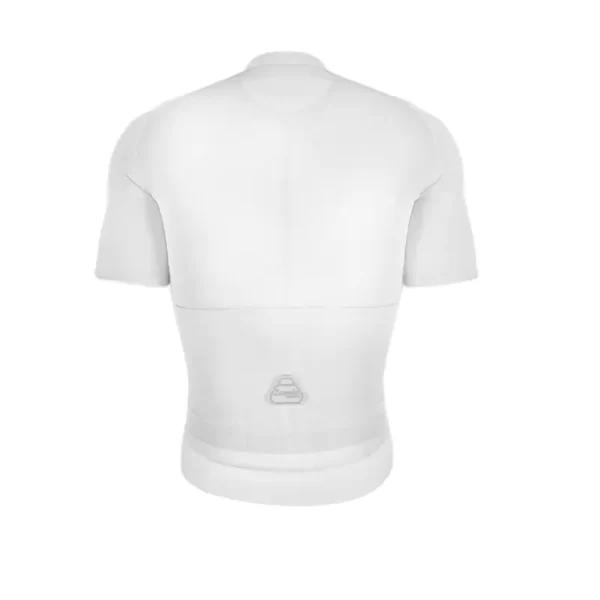 Silver Men Short Sleeve Cycling Jersey CoolMax